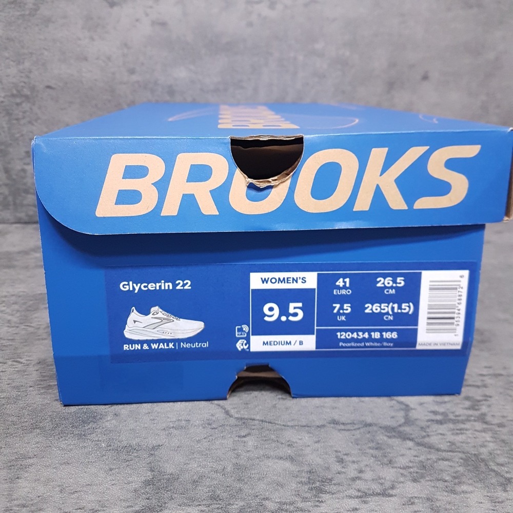 BROOKS Glycerin 22 Road Running Walking Shoes Womens 9.5 Pearl White 1204341B166 - Picture 7 of 7